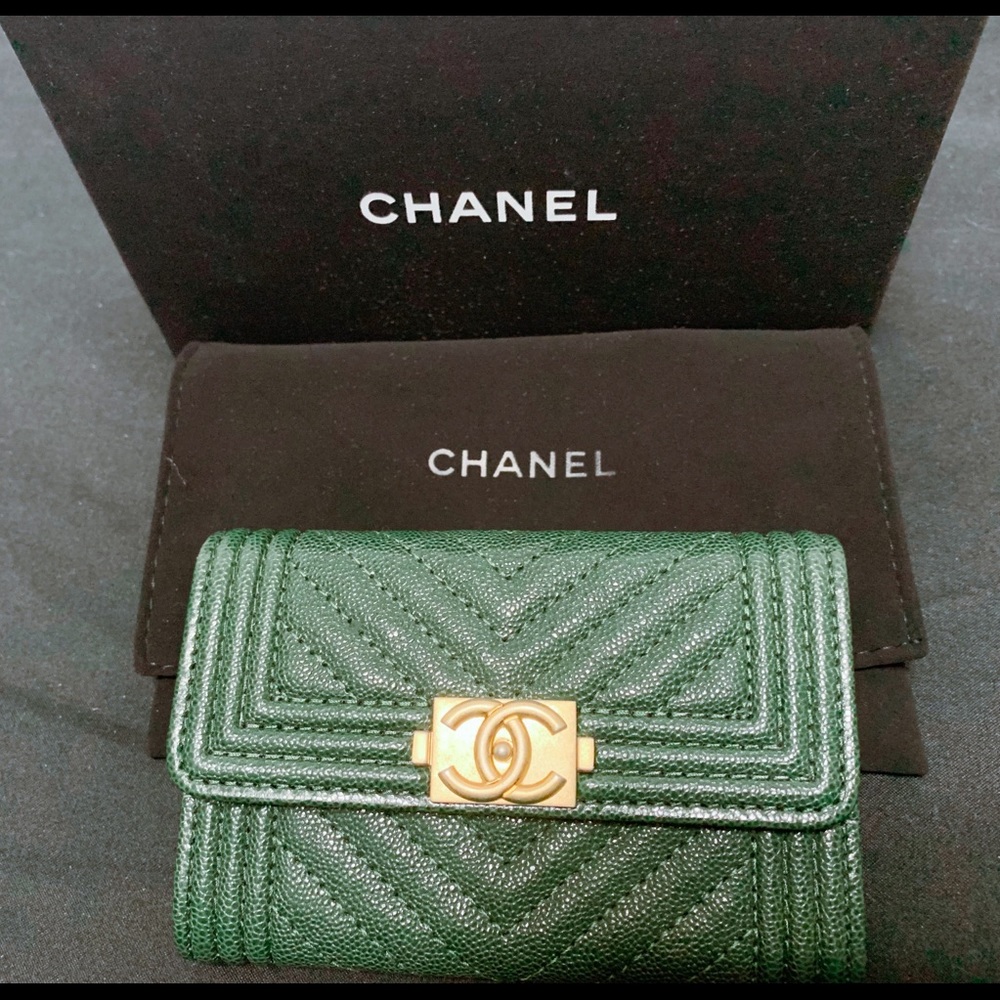 Brand New Chanel Boy Card Holder